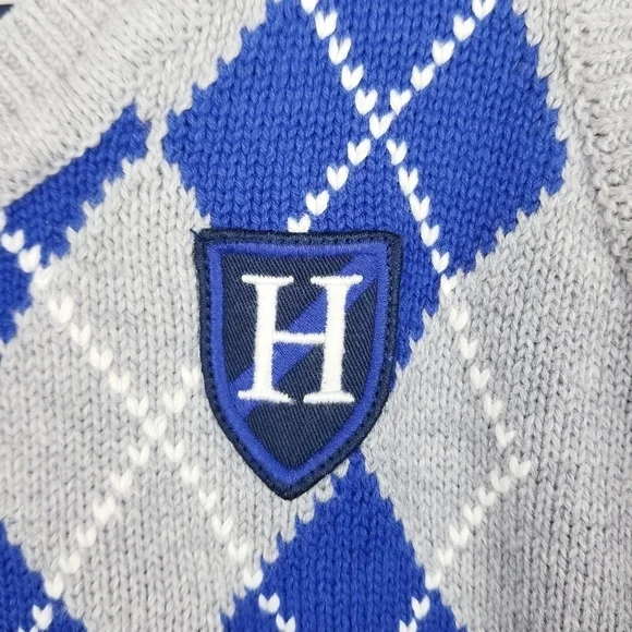 Tommy Hilfiger Gray Argyle Sweater Vest, size 5 - Picture 4 of 6